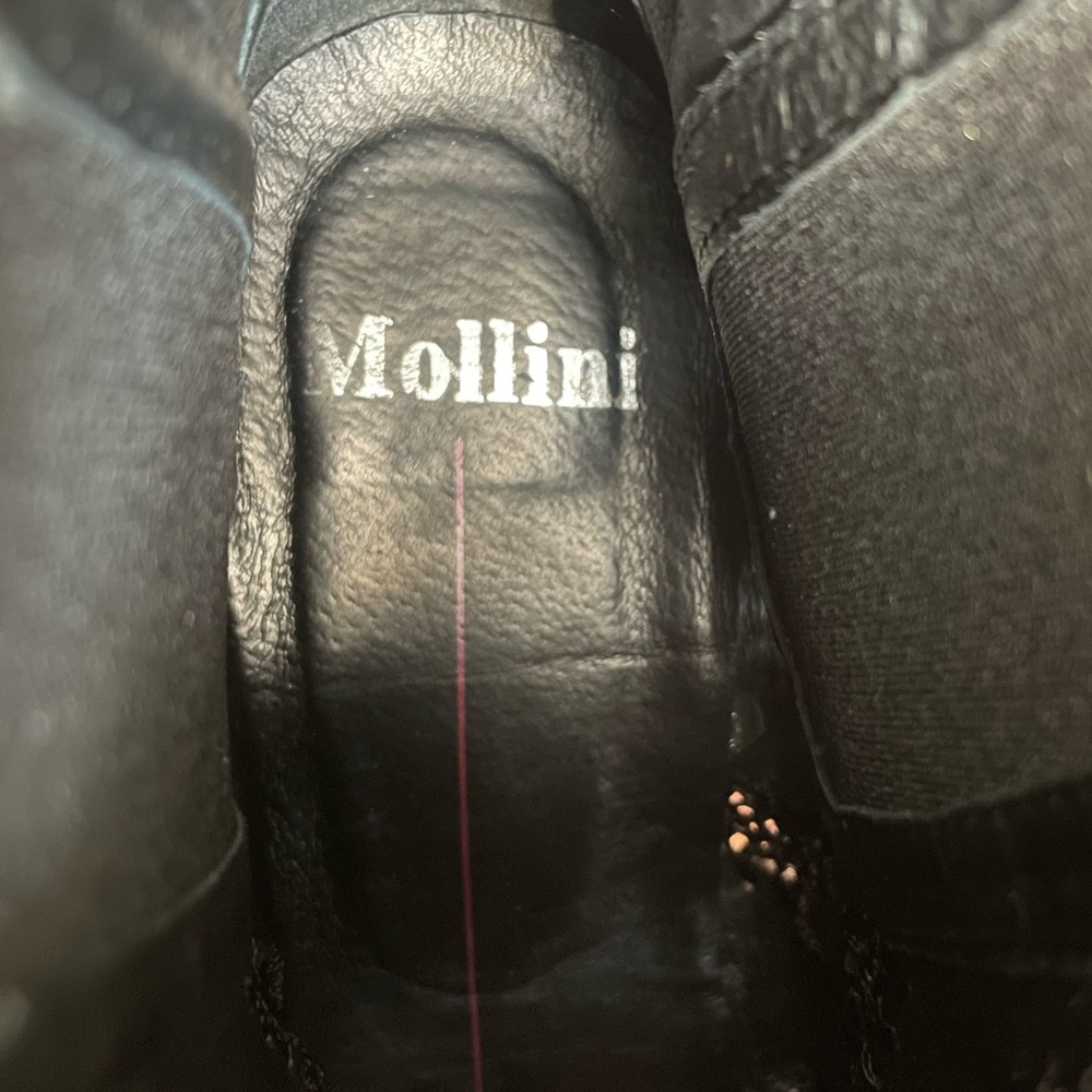 Mollini black suede leather booties size 36 - Picture 11 of 11